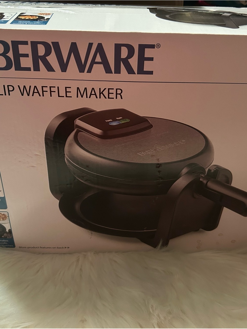Farberware Black Flip Waffle Maker